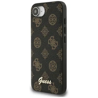 Guess Peony Script Logo magnētiskais viedtālruņa apvalks iPhone 16e - melns