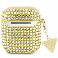 Guess GUA2HDGTPD AirPods 1/2 vāciņš (m) - zelts Rhinestone Triangle Charm