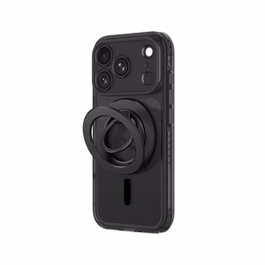 AmazingThing Titan Pro Lens Ring Set maciņš modelim iPhone 18 Pro, ar kameras aizsargu un magnētisko gredzenu, saderīgs ar MagSafe – krāsa: melna