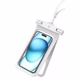 USAMS Ūdensizturīgs dubults maciņš 6.7" IP68 balts FSD1402 (YD014)