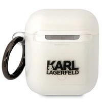 Karl Lagerfeld KLA2HNCHTCT Airpods 1/2 apvalks caurspīdīgs Ikonik Choupette