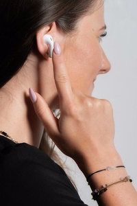 FORCELL F-AUDIO Master Pro bezvadu austiņas bluetooth TWS baltas