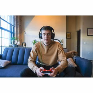Microsoft Xbox Stereo austiņas vadu galvas spēļu melnas