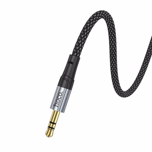 AUX kabelis Jack 3,5 mm uz Jack 3,5 mm Hoco 1 m UPA26 melns