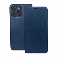 Viedais Suede maciņš for iPhone 17 Air 6,6" tumši zils