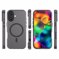 Magnētiskais abrazīvais viedtālruņa apvalks iPhone 17, saderīgs ar MagSafe - matēts melns