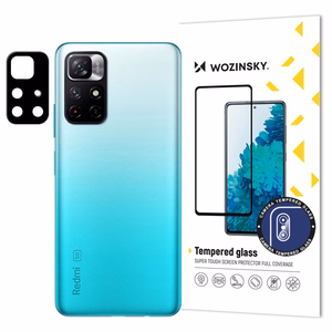 Wozinsky Pilns kameras stikls 9H pilns kameras rūdītais stikls Xiaomi Redmi Note 11 kamera (ĶĪNA)
