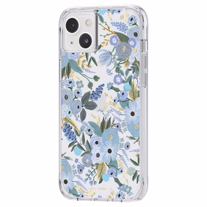 Rifle Paper Co. Garden Party Blue vāciņš iPhone 14 Plus, zils ziedu raksts