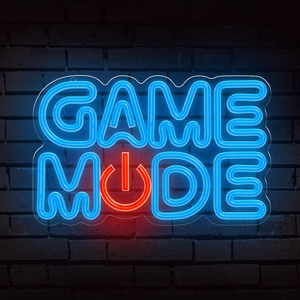 Forever Light Neon Plexi LED Game Mode zils sarkans FPNE38