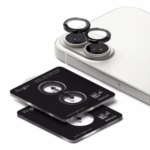 Ringke Camera Frame Protector 2-pack for iPhone 17 - Black