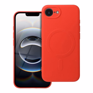 SILICONE MAG COVER viedtālruņa apvalks saderīgs ar Magnētisko IPHONE 16e sarkana