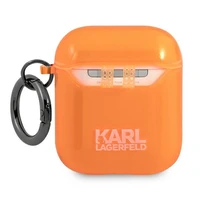 Karl Lagerfeld Choupette AirPods apvalks 1/2 - oranžs
