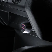 FORCELL F-ENERGY Carbon CC50-2A automašīnas lādētājs 2 x USB A QC3.0 3A 36W melns