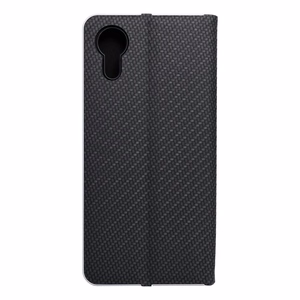 LUNA Book Carbon viedtālruņa apvalks SAMSUNG Xcover 7 melns