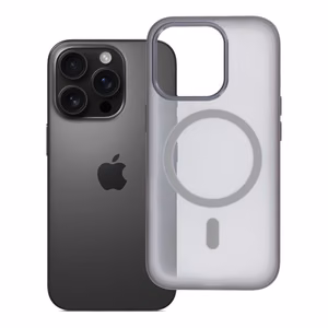 Maciņš iPhone 16 PRO Flexline Mag Cover, saderīgs ar MagSafe, pelēks
