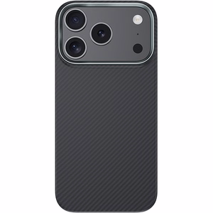 Melns Benks Magnetic Armor Air 600D kevlara vāciņš ar metāla rāmi (C.K.FL.AP.BK.A072), paredzēts iPhone 18 Pro / iPhone 17 Pro