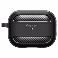 Spigen Rugged Armor viedtālruņa apvalks Apple AirPods Pro 1 / 2 - matēts melns
