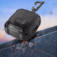 Tech-Protect silikona apvalks ar āķi Samsung Galaxy Buds 3 / 3 FE / 3 Pro austiņām - melns