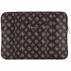 Guess Sleeve Peony Pocket Triangle 14" klēpjdatora soma - melna