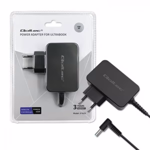 Qoltec 51033 power adapter/inverter Indoor 45 W melns
