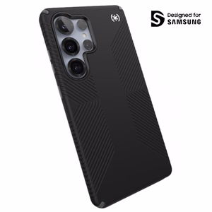 Speck Presidio2 Grip Magnet vāciņš ierīcei Samsung Galaxy S25 Ultra, melns / slānekļa pelēks