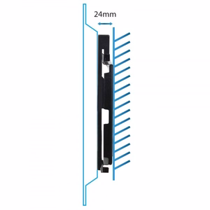 Esperanza PERSES 127 cm (50") melns