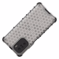 Honeycomb apvalks bruņu apvalks ar TPU buferi Xiaomi Redmi K40 Pro+ / K40 Pro / K40 / Poco F3 sarkans