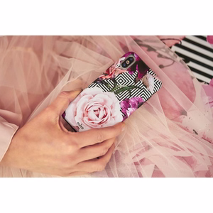 Puro Glam Geo Flowers Pink Peonies vāciņš ierīcei iPhone XS Max