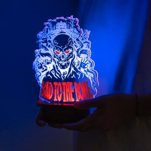 Stranger Things Bad To The Bone LED naktslampiņa, 16 × 24 cm
