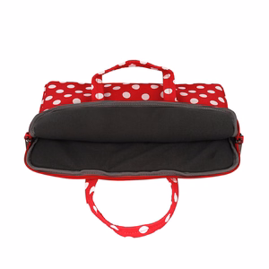 Wonder Briefcase Laptop 17 inches red polka-dot