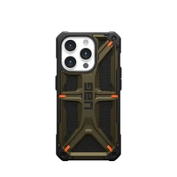 UAG Monarch viedtālruņa apvalks iPhone 15 Pro - zaļš kevlar