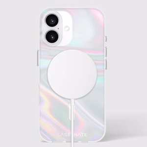 Case-Mate Soap Bubble MagSafe vāciņš ierīcei iPhone 16, zaigojošs