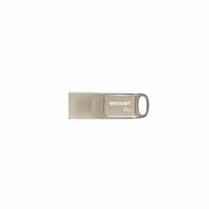 Patriot Memory Tab T560 64GB USB zibatmiņa Dual USB 120MB/s (PS64GT560DS5D) sudraba