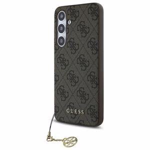 Guess GUHCS24FEGF4GBR S24 FE S721 brūns/brūns cietais apvalks 4G Piekariņu Kolekcija