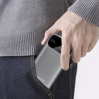 Dudao K31 10000mAh 22.5W PD Portatīvais lādētājs ar iebūvētu kabeli - pelēks