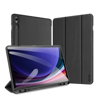 Dux Ducis Domo Samsung Galaxy Tab S9 FE apvalks ar statīvu - melns
