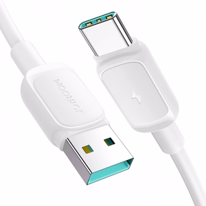 USB kabelis Joyroom „A14“ balts „Type-C“ 120cm (līdz 3A)
