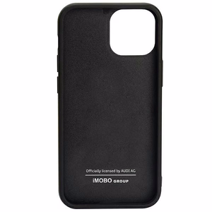 Audi Oglekļa šķiedras svītra iPhone 11 / Xr 6.1" melns/melns cietais apvalks AUS-TPUPCIP11-R8/D1-BK