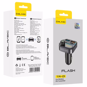 Blavec FM Transmitter Flash TR-01 MP3, Bluetooth - 2xUSB + Type C - PD 36W QC3.0 18W (TFMFTR01-B) black