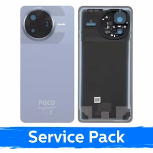 Xiaomi Poco F7 Pro 5G aizmugurējais vāciņš zilā krāsā (servisa iepakojums)
