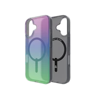ZAGG Milan Snap viedtālruņa apvalks ar Magnētisko iPhone 16 - zaļa/violeta