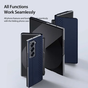 DUX DUCIS viedtālruņa apvalks BRIL ar pildspalvas turētāju SAMSUNG Z Fold SE/W25 zils