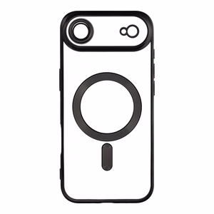Case for iPhone 17 AIR Electro Mag Cover compatible with MagSafe black