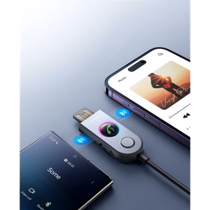 Adapteris Joyroom JR-CB6 pelēks (Ievade: Bluetooth 5.3 / Izvade: AUX)