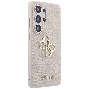 GUESS maciņš for SAMSUNG S26 Ultra GUHCS26L4GMGPI (PU 4G Big Metal Logo) rozā