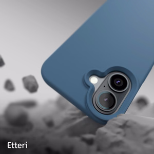 Etteri silikona maciņš iPhone 16 6,1", tumši zils