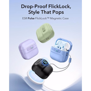 ESR Pulse HaloLock MagSafe  Apple AirPods 4 / 5 vāciņš, gaiši zils