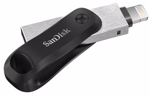 SanDisk iXpand USB zibatmiņas disks 64 GB USB Type-A / Lightning 3.2 Gen 2 melns, sudrabs