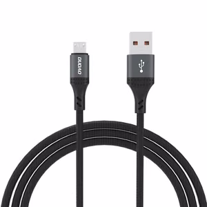 Dudao L3SM USB-A - MicroUSB 3A 1.2m pīts kabelis - melns