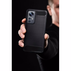 Oglekļa šķiedras apvalks viedtālrunim XIAOMI 14 Pro - melns